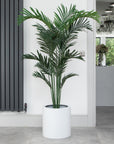 Artificial Paradise Palm Tree in White Round Planter