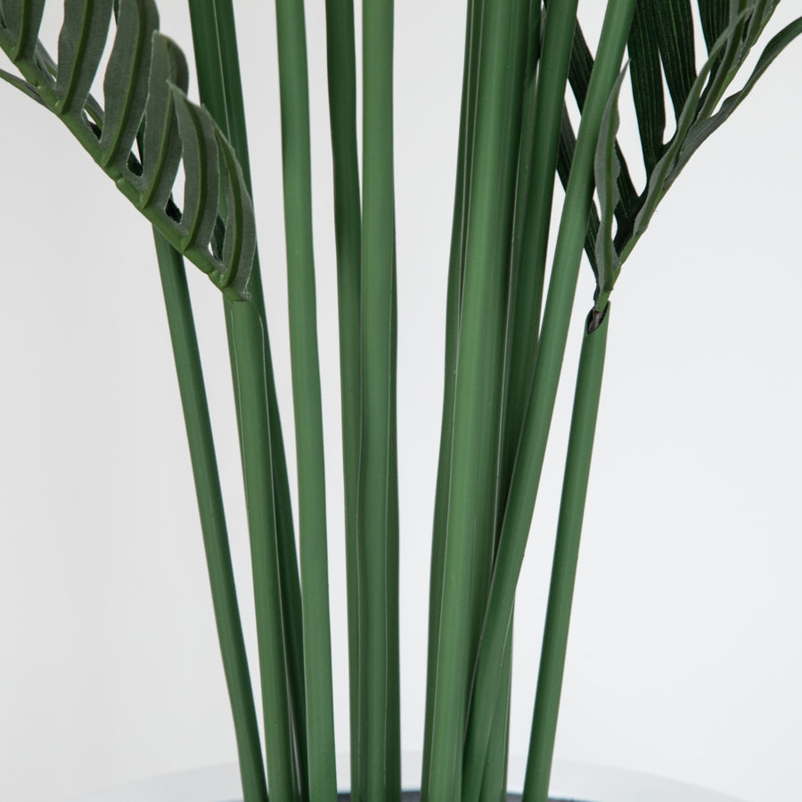 Artificial Paradise Palm Tree in White Round Planter