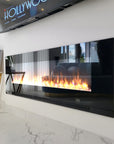 Aurora Black Insert Electric Media Wall Fire