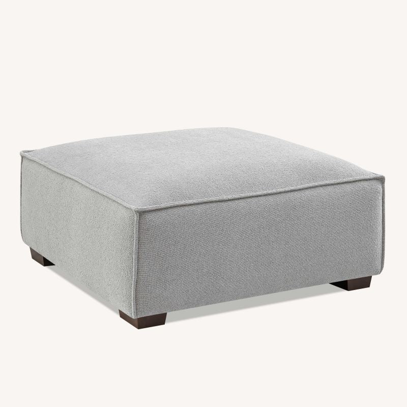 Aluxo Dakota 4 seater with Chaise in Light Grey Boucle