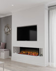 Cozy Flame Deluxe 1250 Panoramic Media Wall Fire