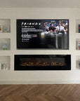 Aurora Black Insert Electric Media Wall Fire